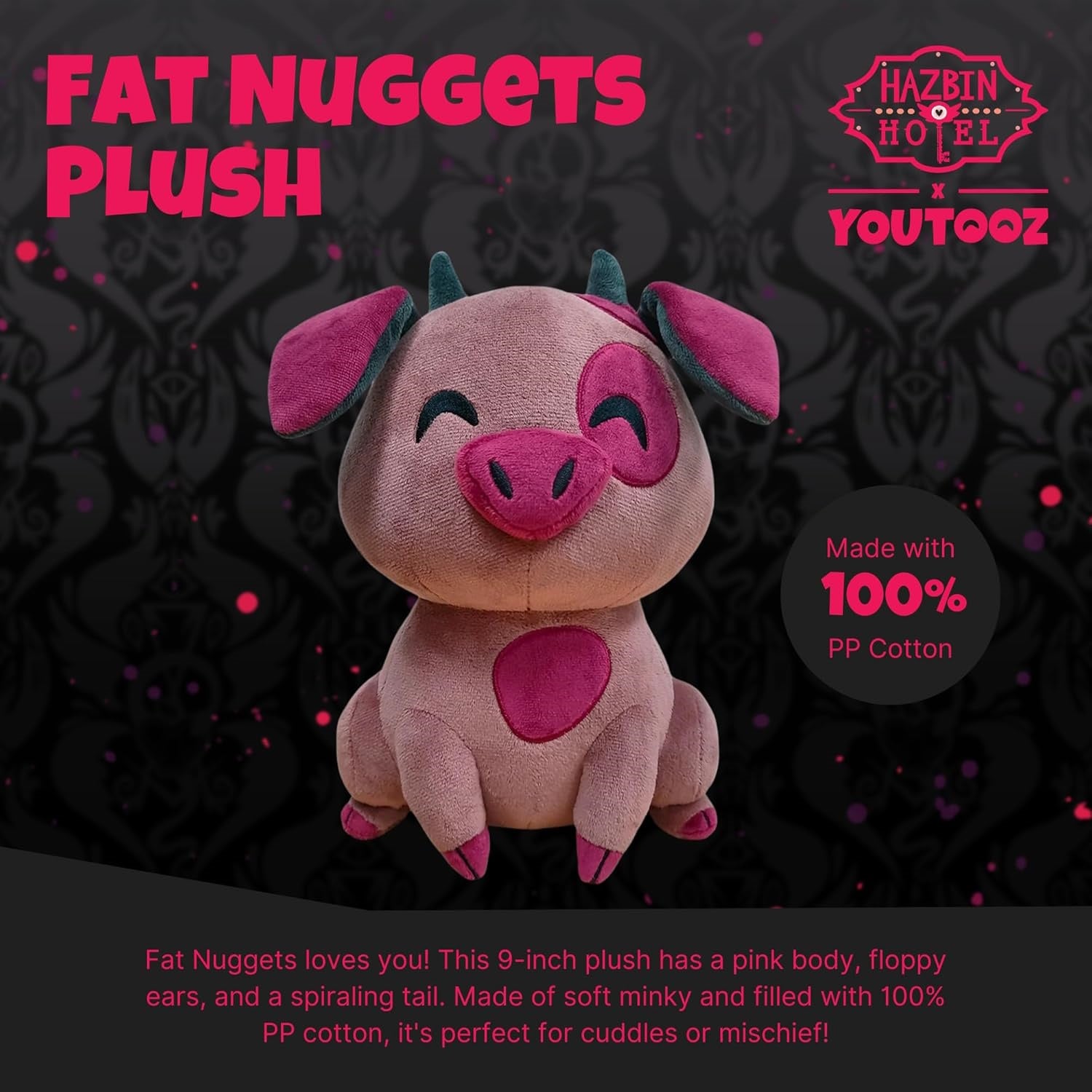 Youtooz: Hazbin Hotel [Fat Nuggets 9-Inch Plush] Plushies Youtooz