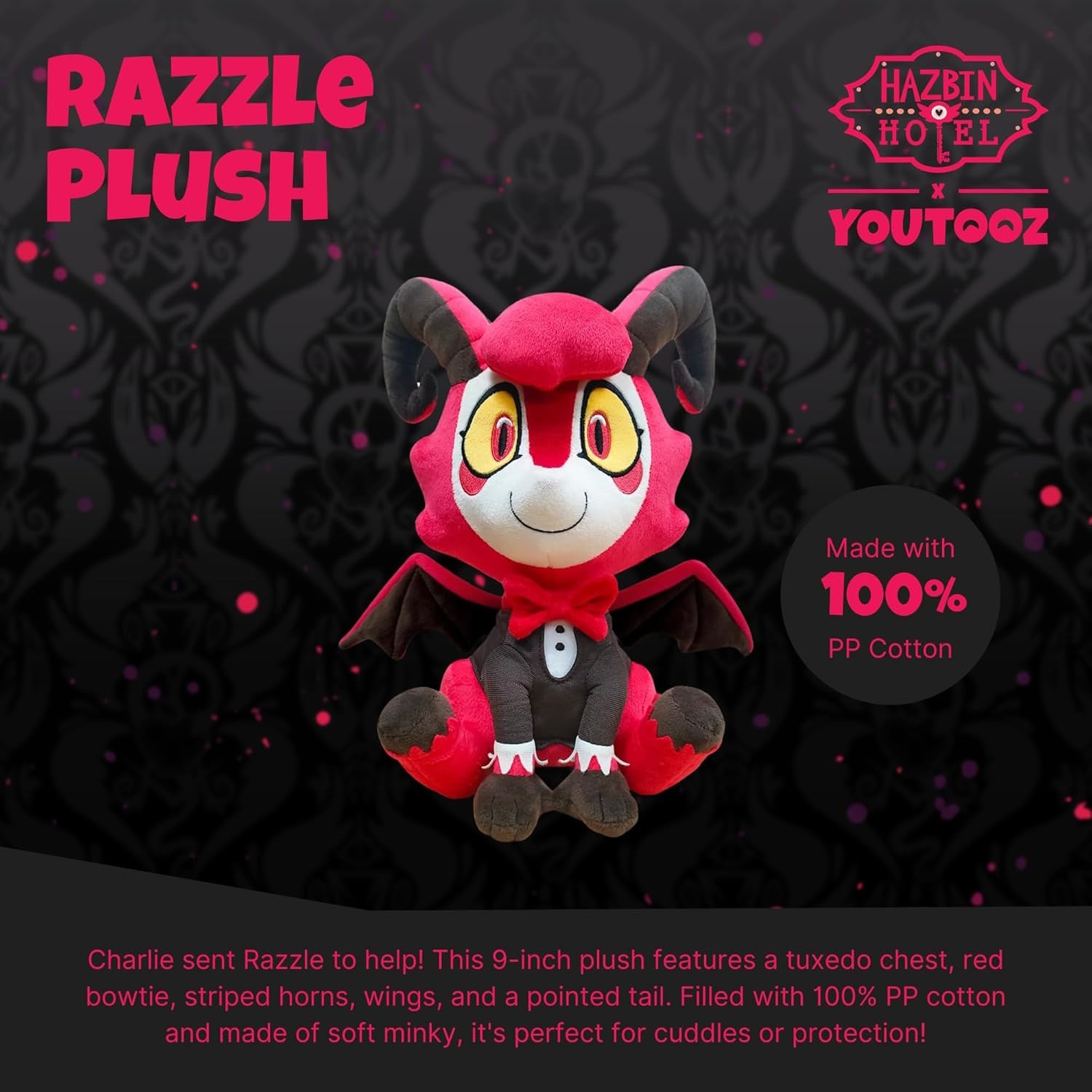 Youtooz: Hazbin Hotel Collection [Razzle 9-Inch Plush] Plushies Youtooz