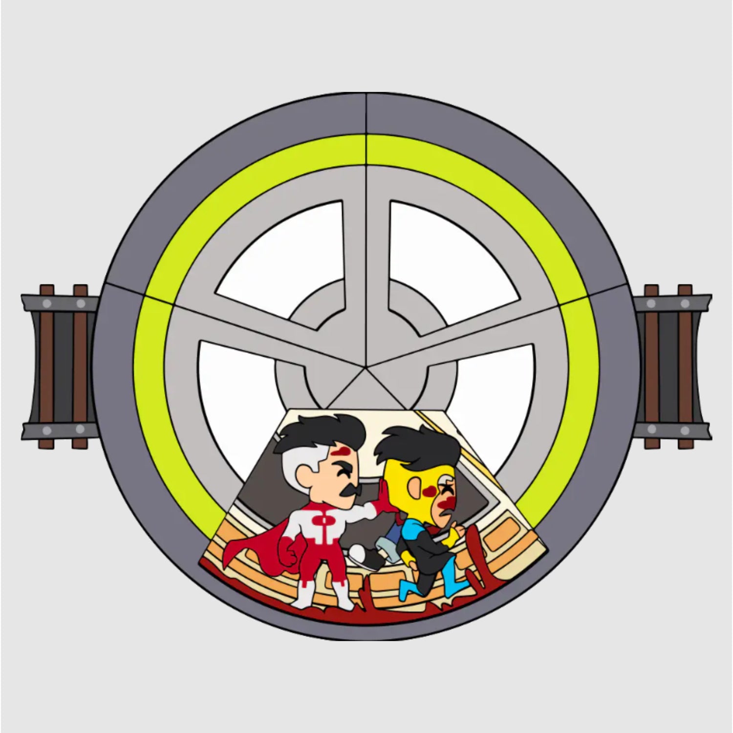 Youtooz: Invincible Collection [Invincible Spinning Enamel Pin] Toys & Games Youtooz
