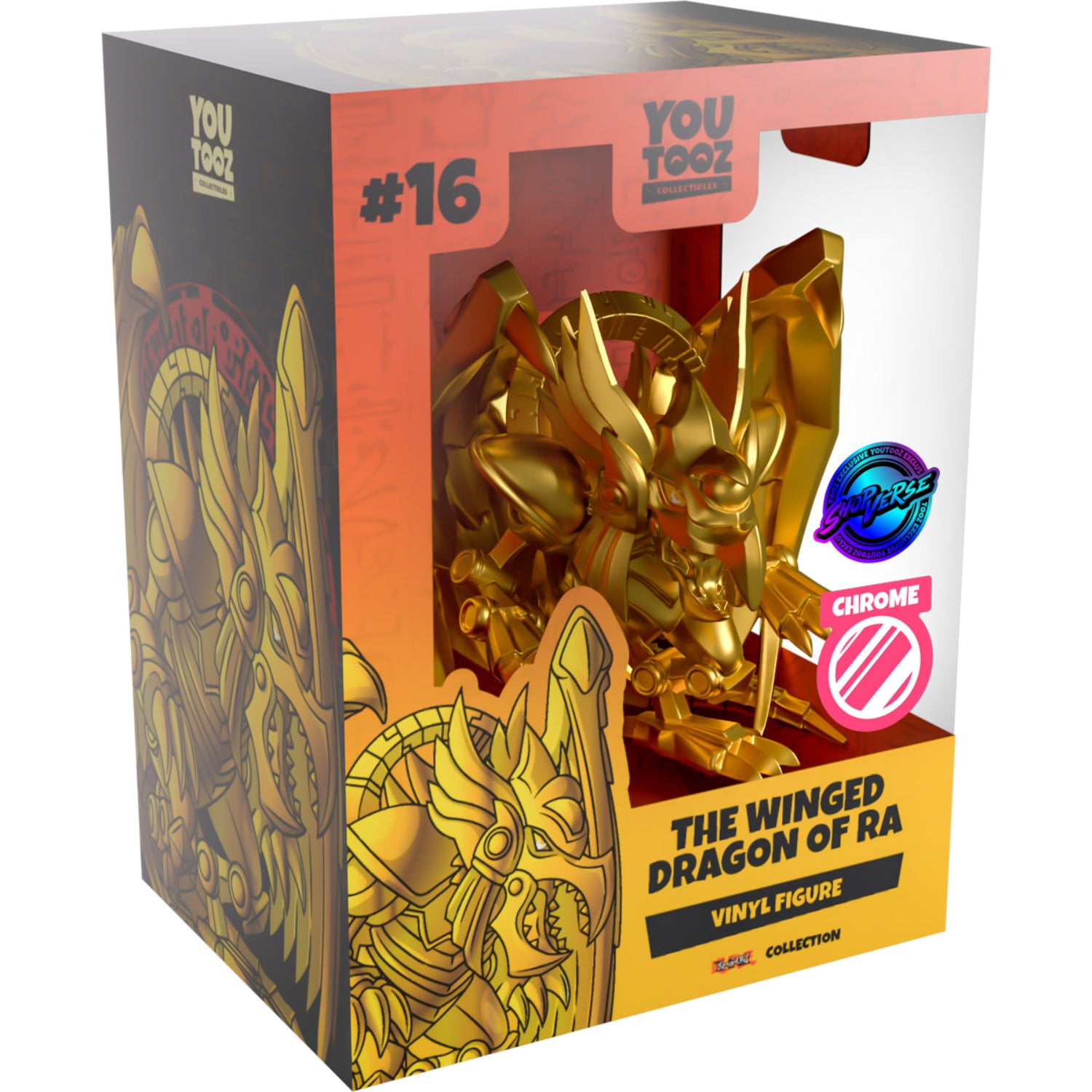 Youtooz x Shopverse Exclusive: Yu-Gi-Oh! Collection [Chrome Winged Dragon of Ra] Limited Edition Vinyl Figure Toys & Games Youtooz