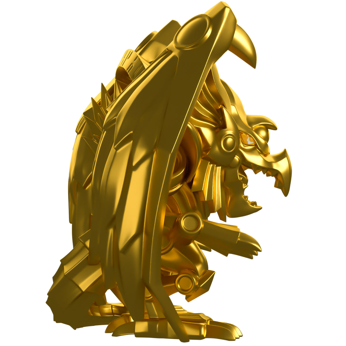 Yu-Gi-Oh! Gold Chrome The Winged Dragon of Ra Vinyl Figure #16 Shopverse Exclusive Toys & Games Youtooz