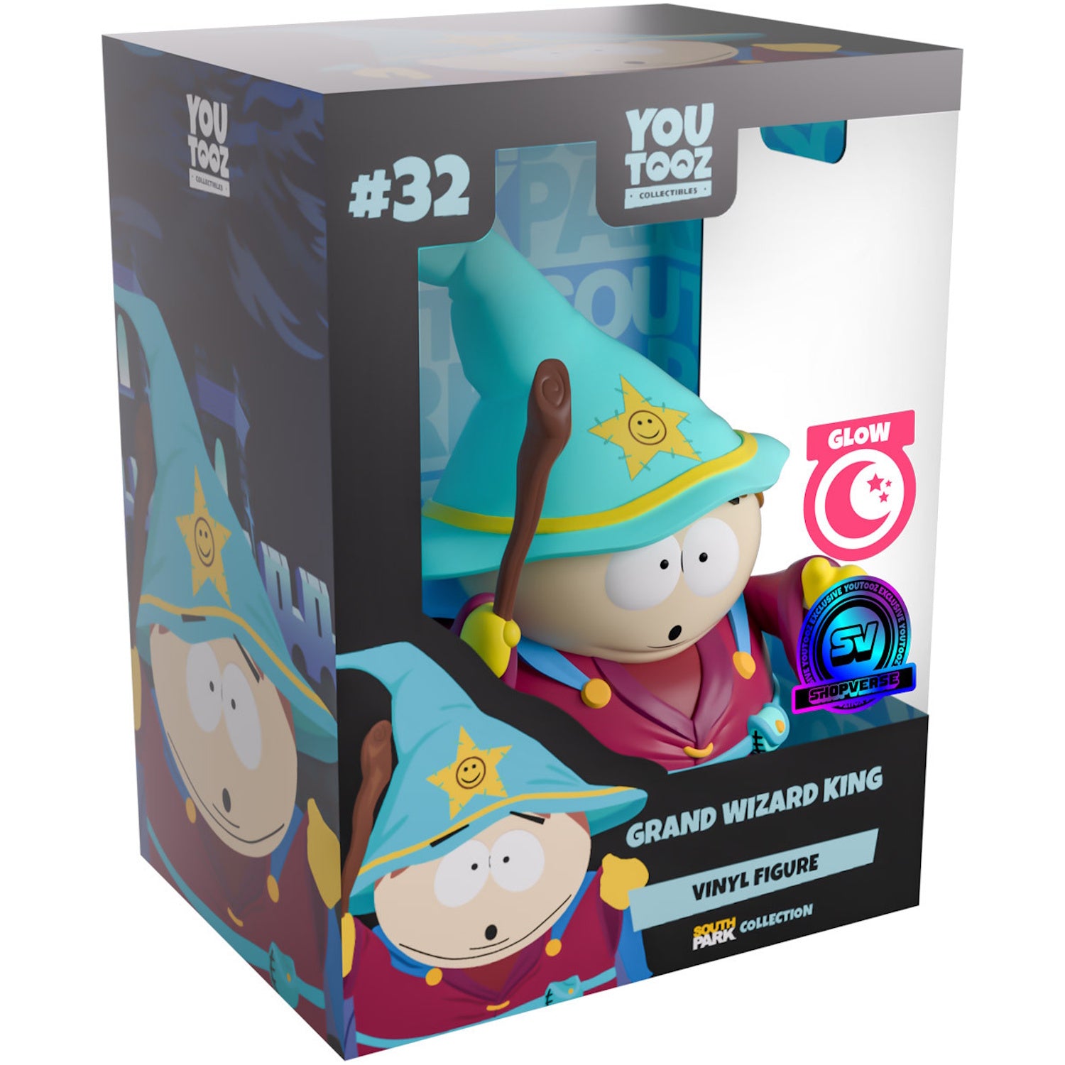 Youtooz x Shopville Exclusive: South Park Collection - Glow in the Dark Grand Wizard Cartman [Limited Edition - 750 Made] Toys & Games Youtooz
