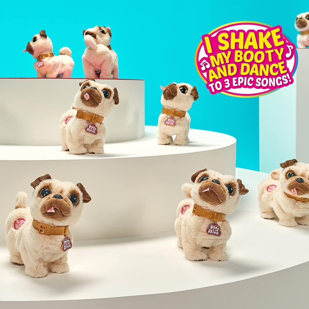 ZURU Pets Alive: Poppy The Booty Shakin’ Pug Toys & Games Zuru