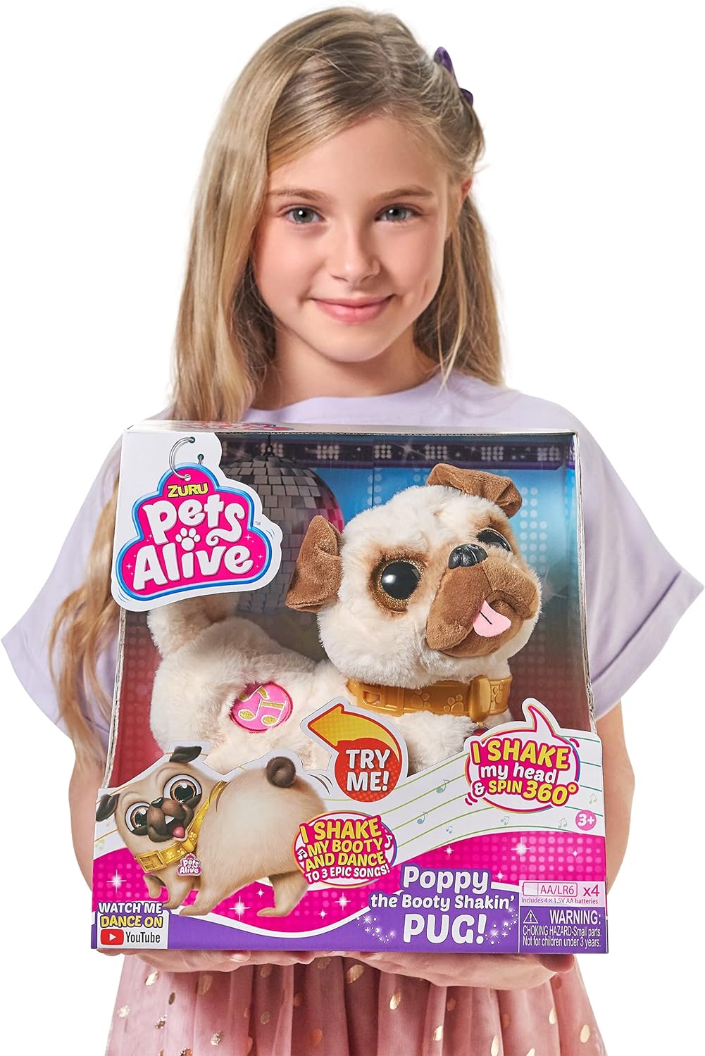 ZURU Pets Alive: Poppy The Booty Shakin’ Pug Toys & Games Zuru