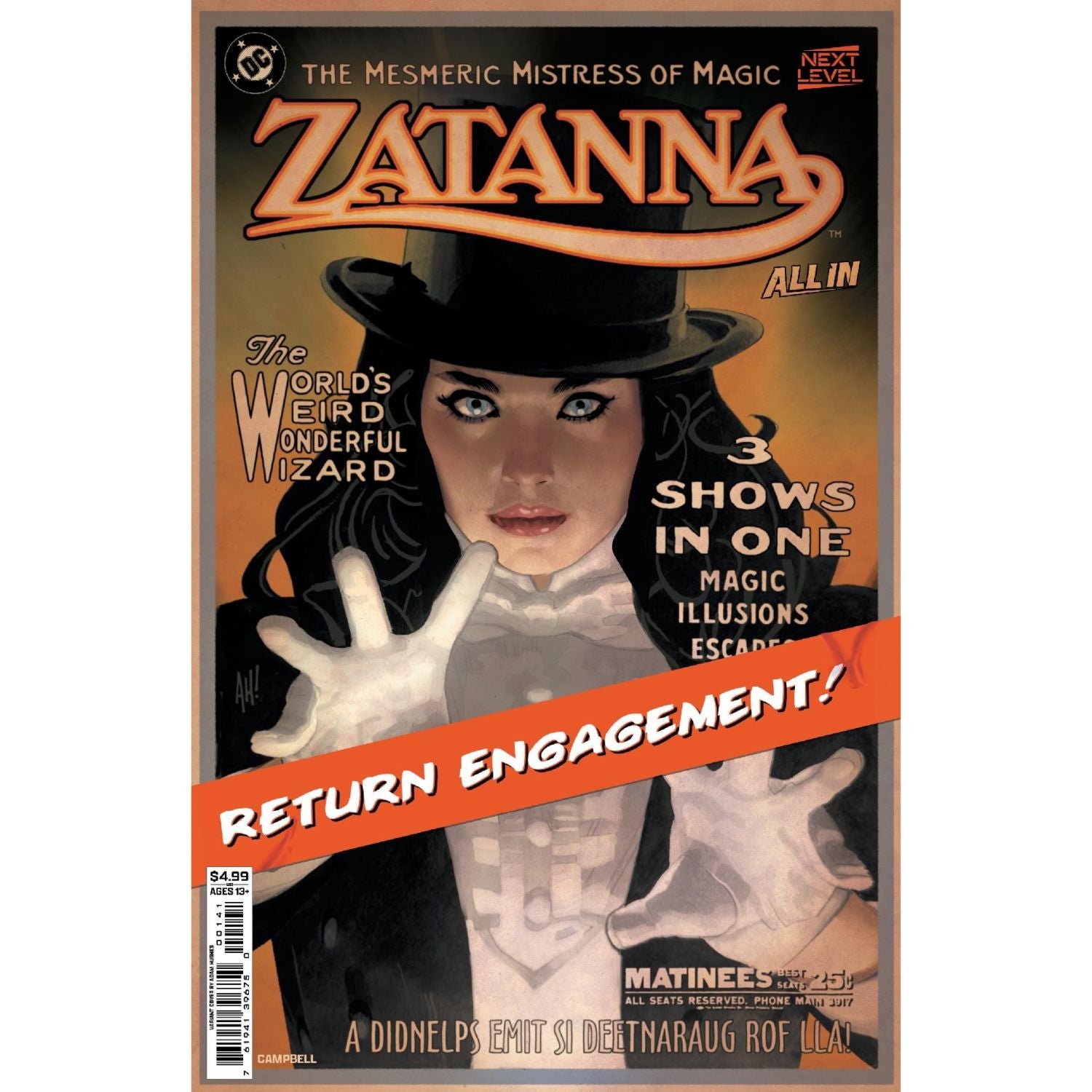 Zatanna: #1 [Adam Hughes CVR C] 2026 Comics DC Comics