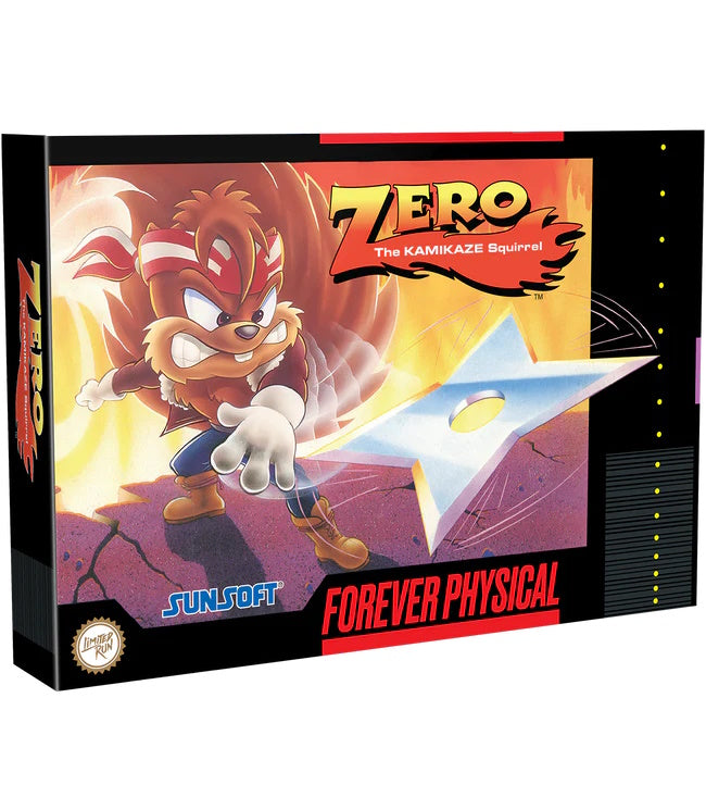 Zero The Kamikaze Squirrel [SNES] Retro Gaming Limited Run Games