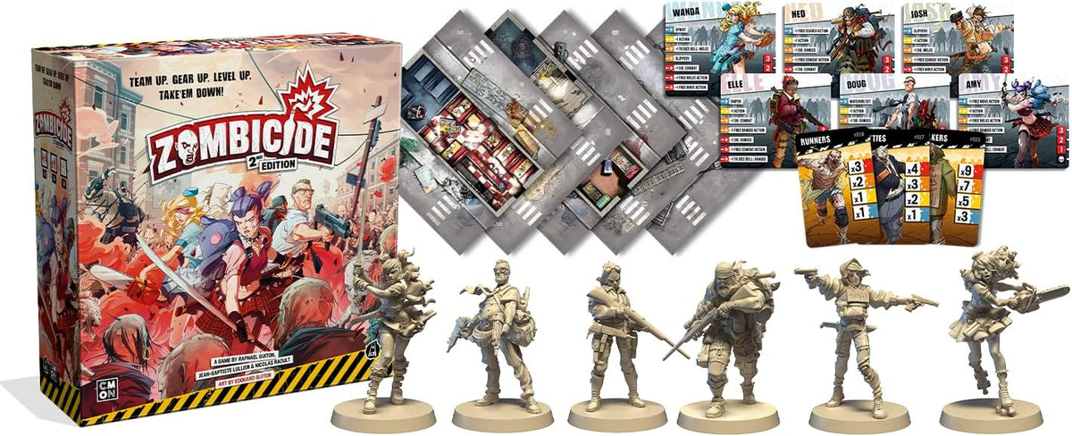 Zombicide - 2nd Edition [Board Game, 1 - 6 Players] Board Game Guillotine Games