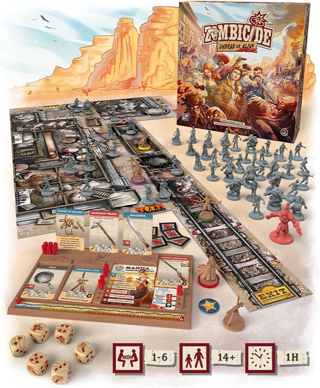 Zombicide: Undead or Alive [Board Game, 1-6 Players] Board Game Cool Mini or Not