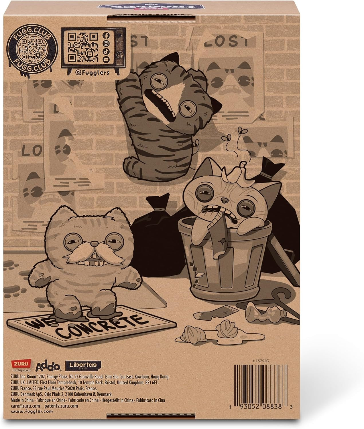 Fuggler: Alley Cats - White Cheezee Toys & Games Zuru