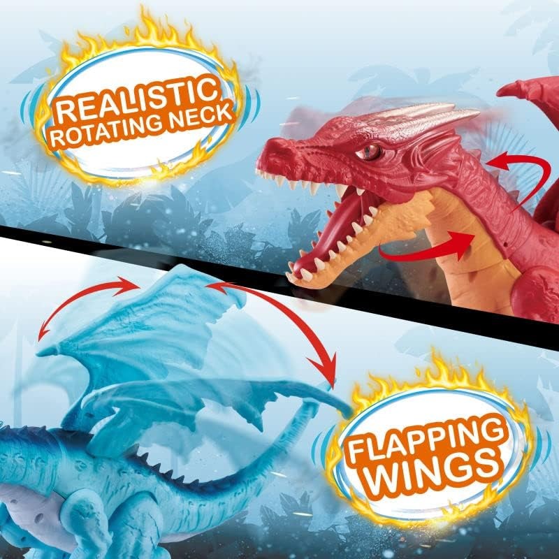 Robo Alive: Fire Breathing Dragon - Red Toys & Games Zuru
