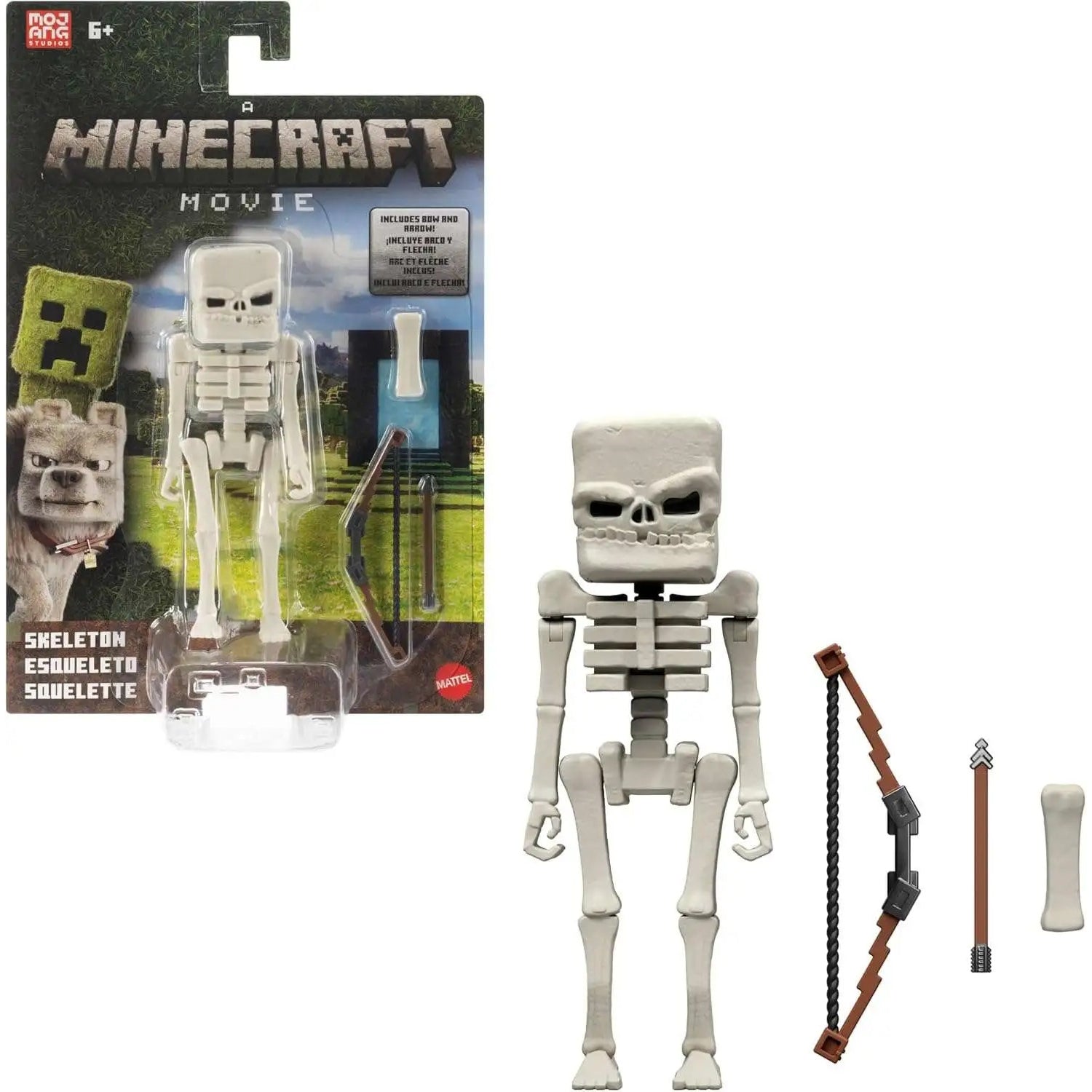 A Minecraft Movie: Skeleton 4" Action Figure Toys & Games Mattel