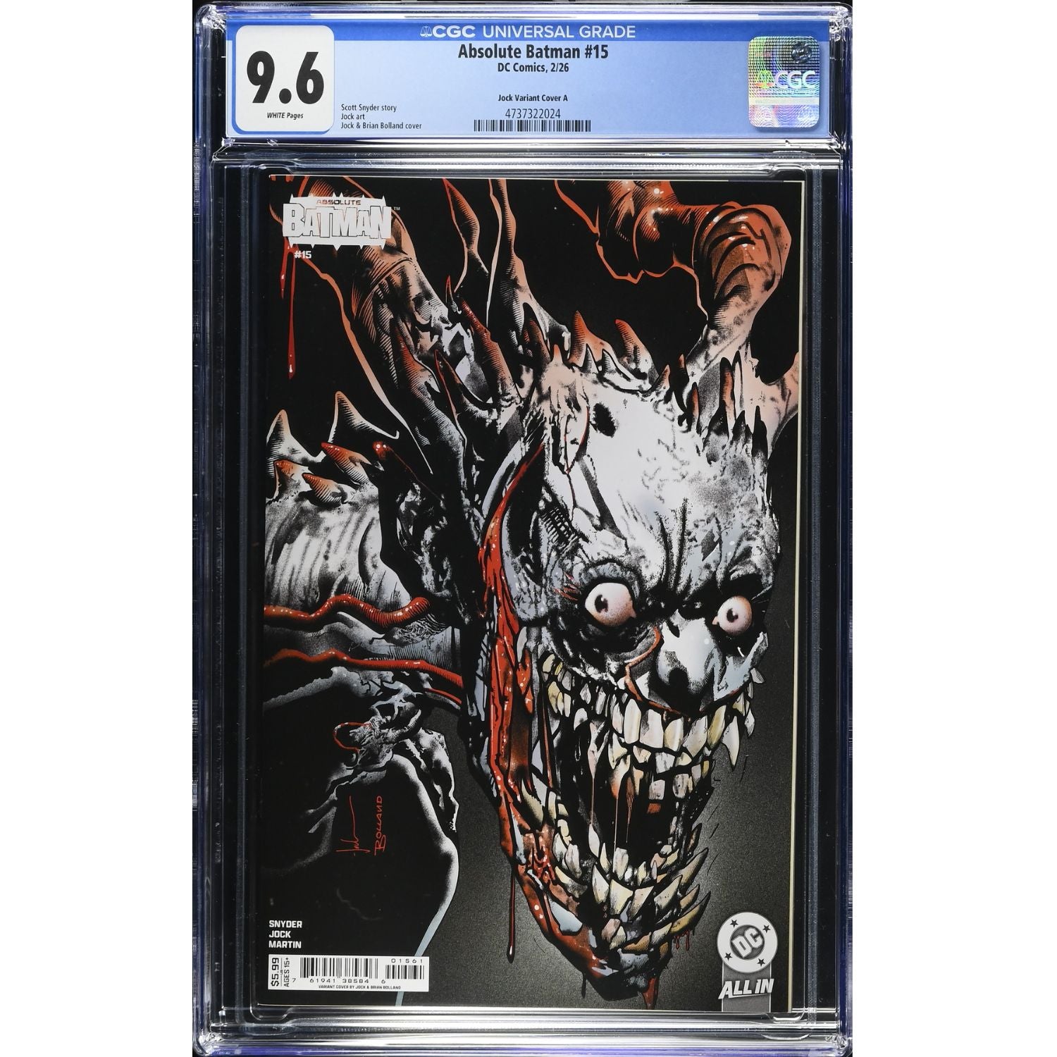 Absolute Batman: #15 [Brian Bolland CGC 9.6 CVR D] 2025 Comics DC Comics