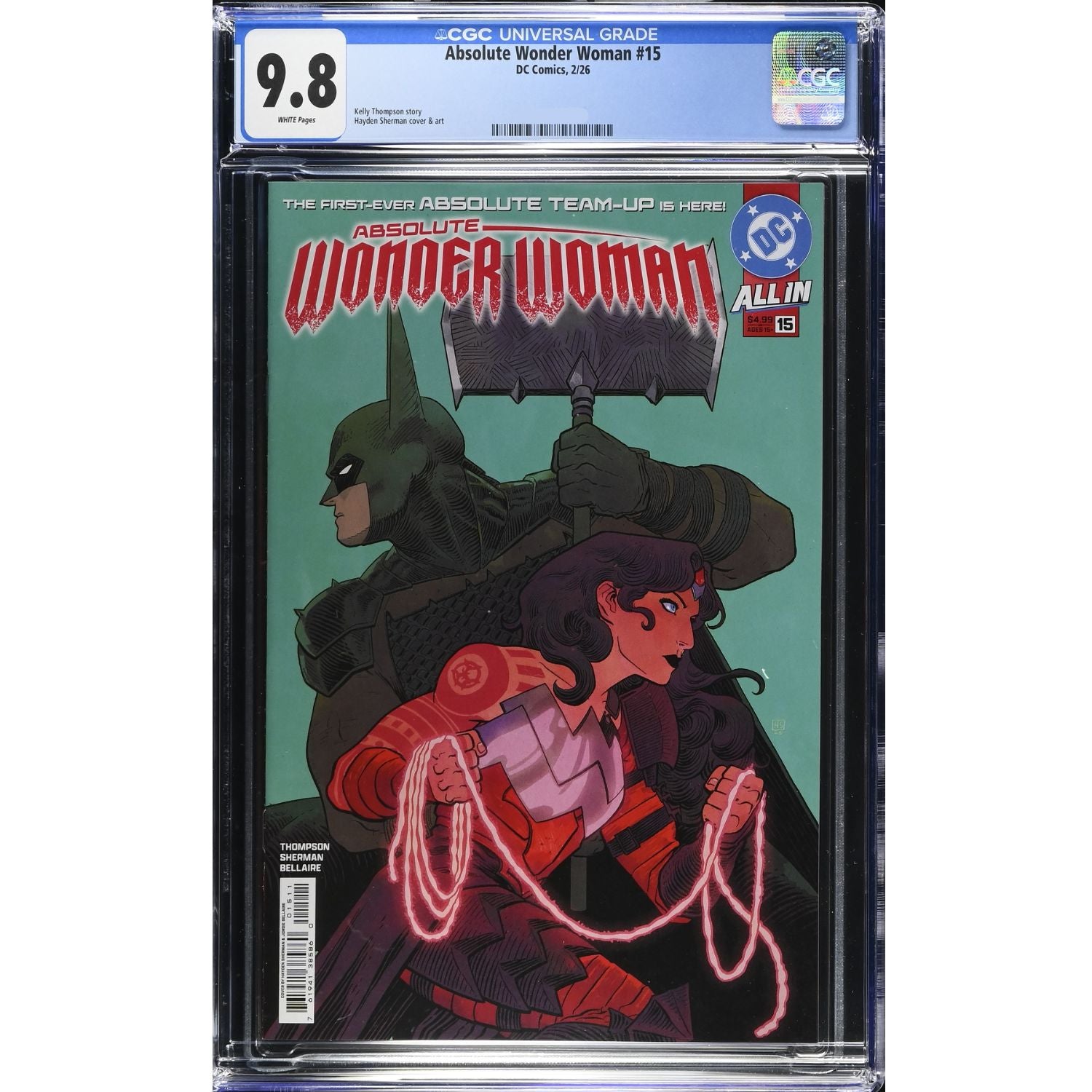 Absolute Wonder Woman: #15 [Hayden Sherman CGC 9.8 CVR A] 2025 Comics DC Comics