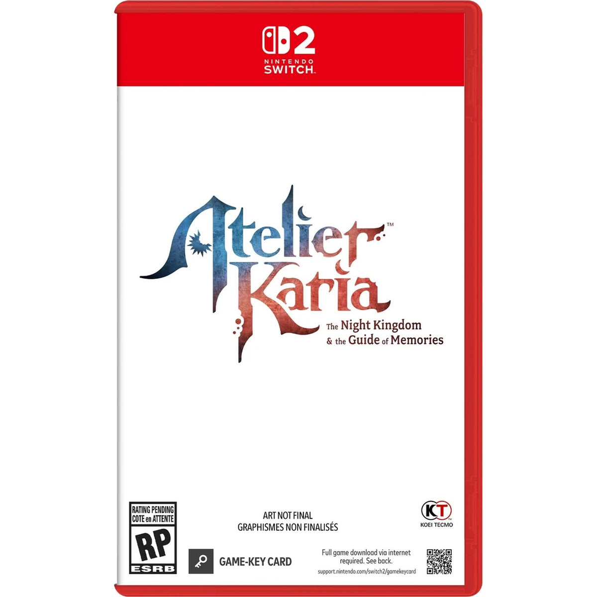 Atelier Karia: Night Kingdom & Guide of Memories [Game-Key Card][Nintendo Switch 2] Nintendo Switch 2 Video Game Tecmo Koei