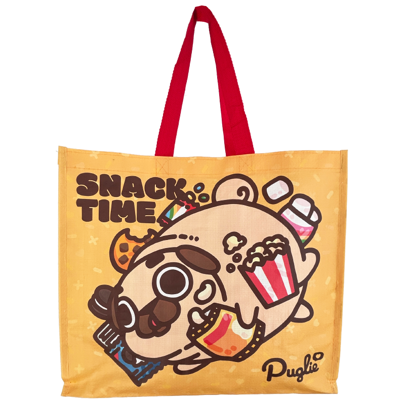 Puglie: Snack Time One-Trip Grocery Bag Home Office Puglie