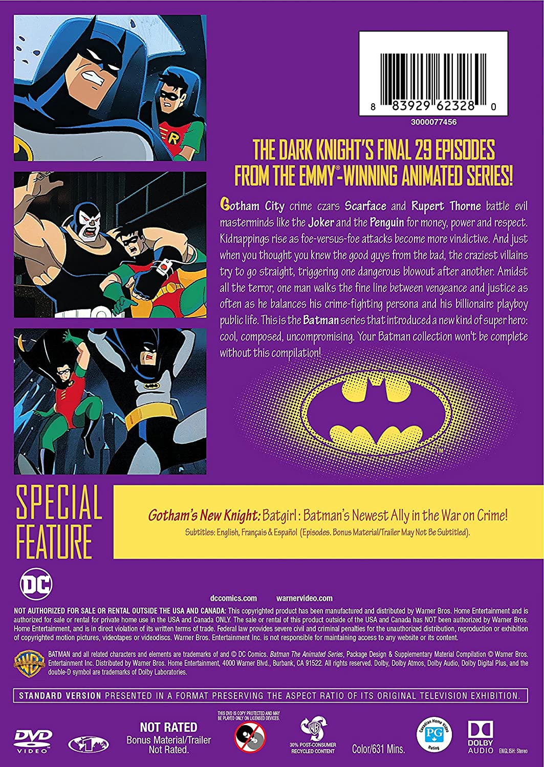 Batman: The Animated Series - Volume Three [DVD] DVDs & Blu-Rays Warner Bros.   