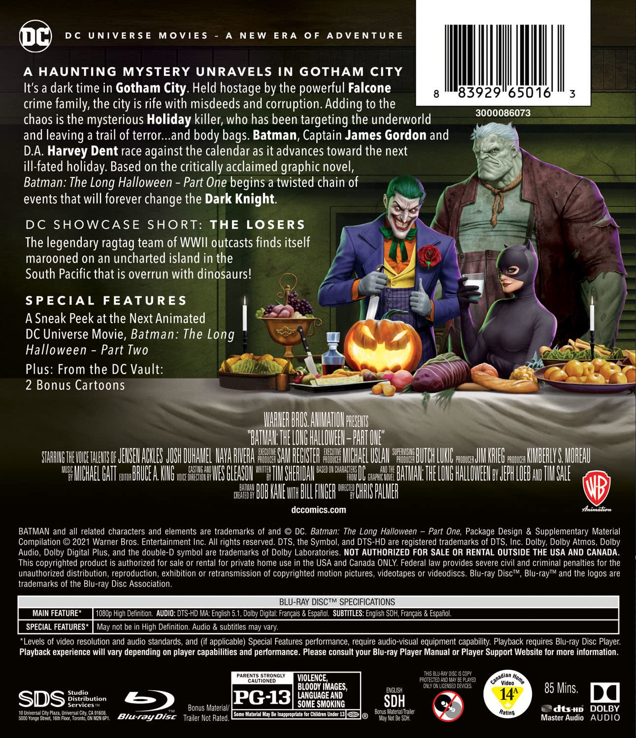 Batman: The Long Halloween Part One [Blu-ray] DVDs & Blu-Rays Warner Bros.   