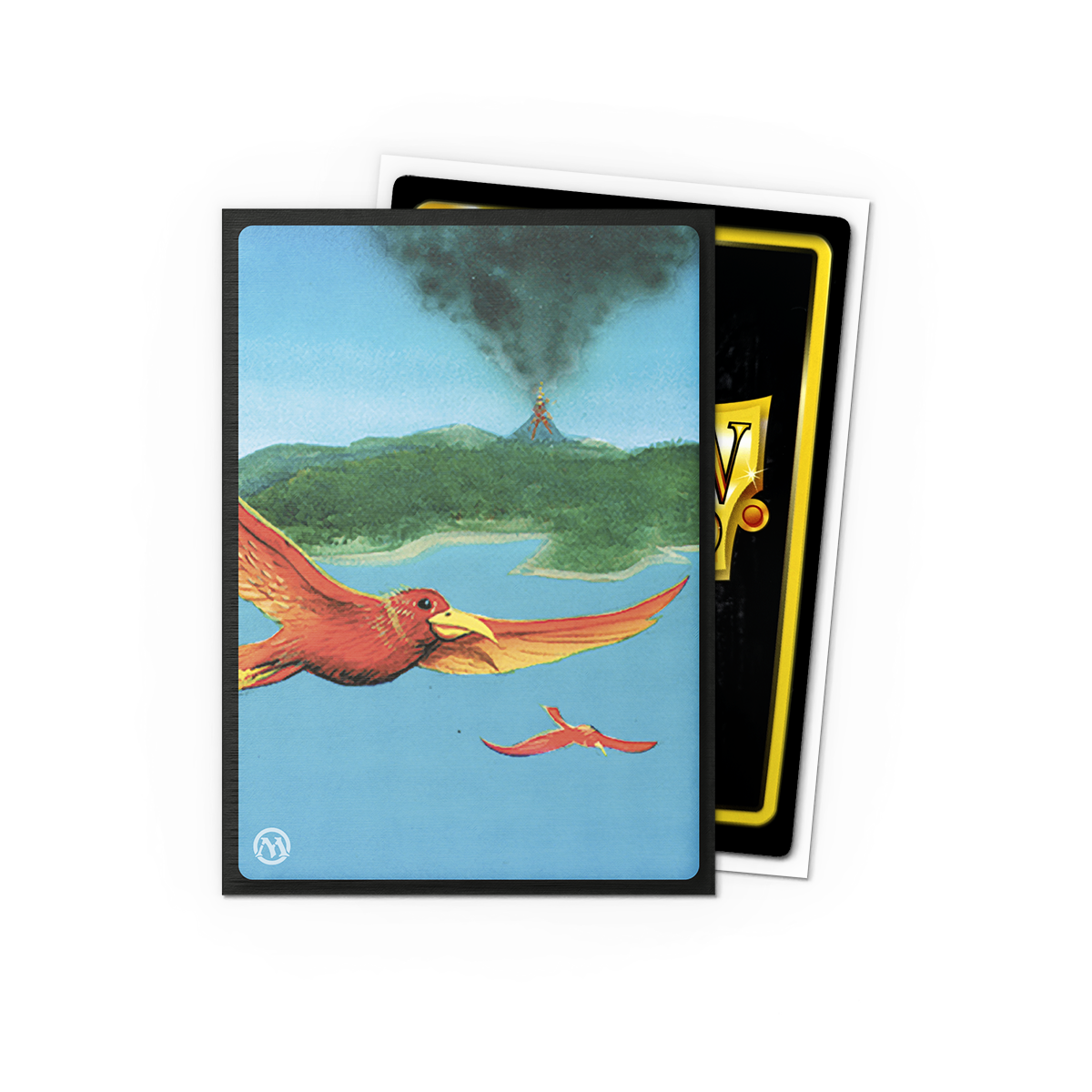 Dragon Shield Sleeves: Magic: The Gathering TCG: Retro Series Brushed Art [Birds of Paradise] - 100 Standard Size Sleeves Card Game Dragon Shield