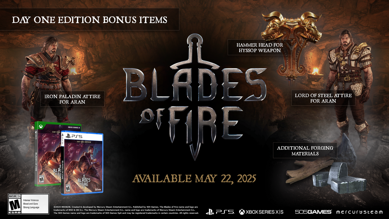 Blades of Fire - Day 1 Edition [PlayStation 5] PlayStation 5 Video Game 505 Games