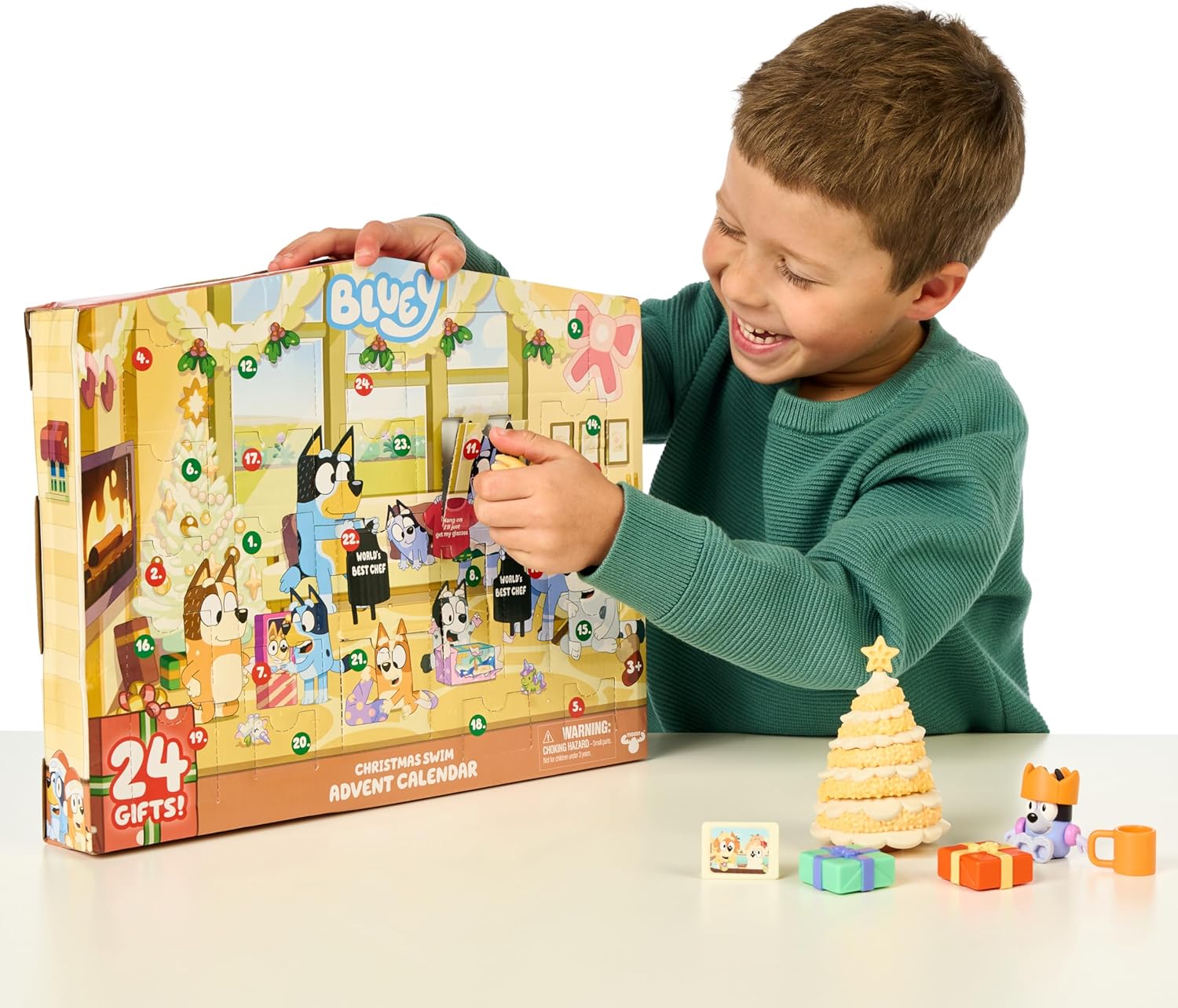 Bluey's Exclusive Classic Christmas Advent Calendar - 24 Exclusive Figures Toys & Games Moose Toys
