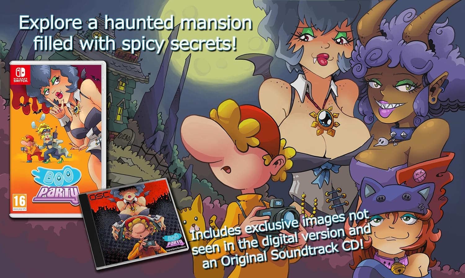 Boo Party - Bonus Soundtrack CD Edition [Nintendo Switch] Nintendo Switch Video Game Funbox Media   