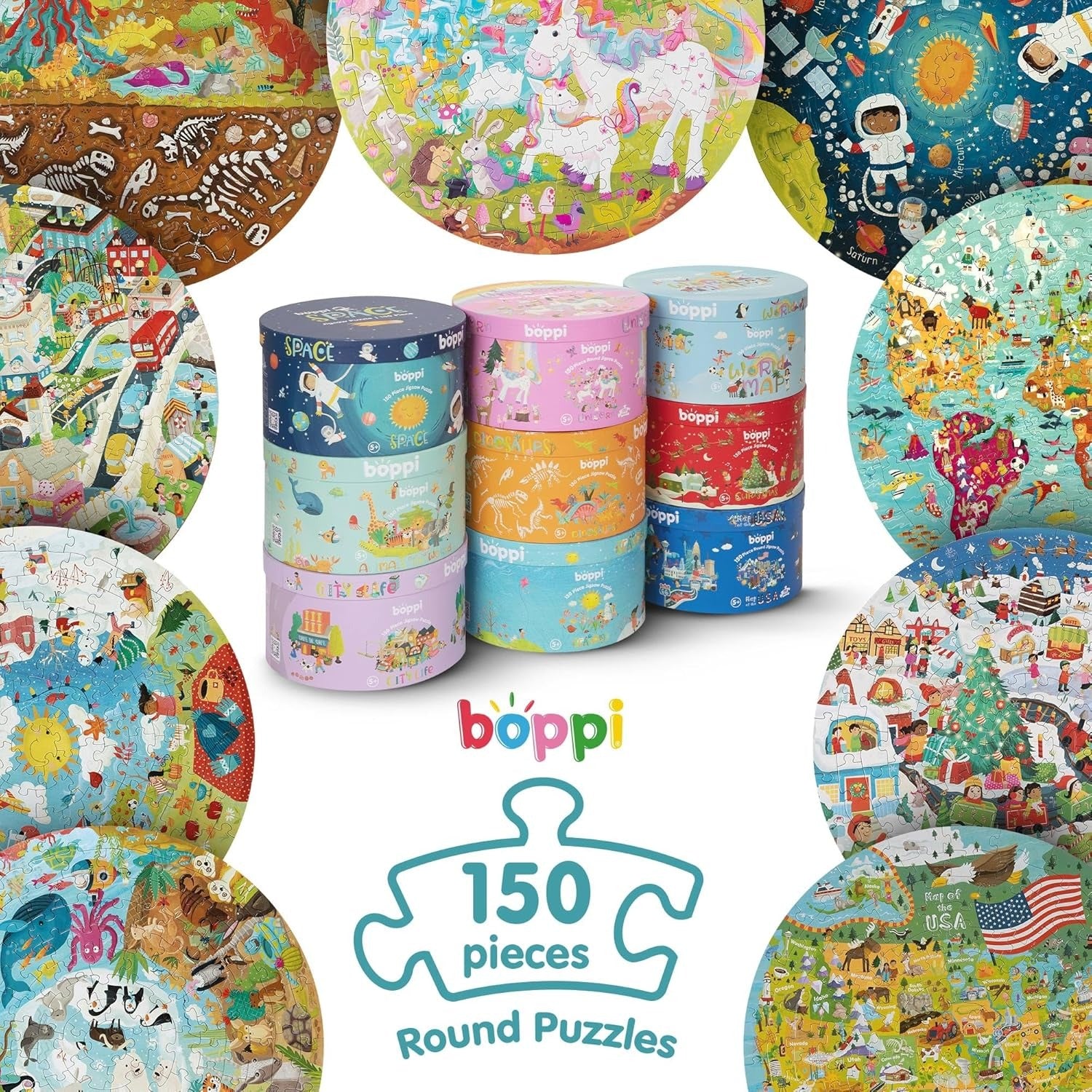 Boppi: City Life - 150 Piece Puzzle Board Game Boppi