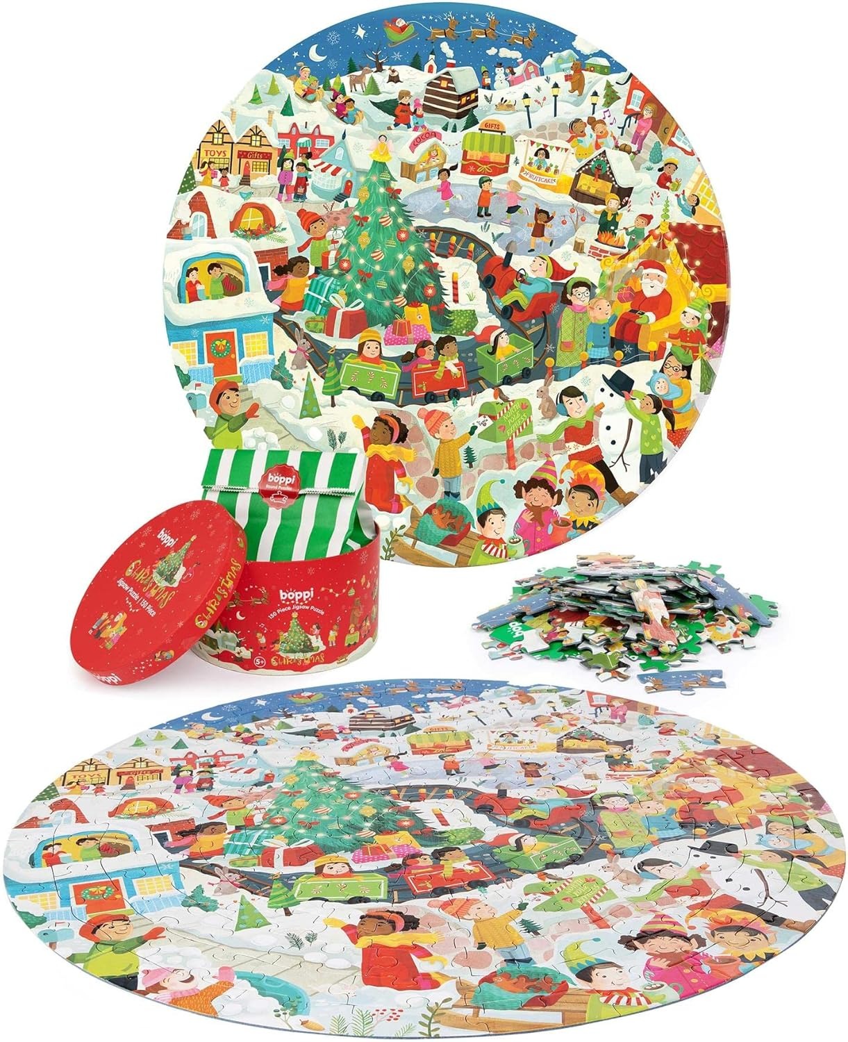 bopster: Christmas Jigsaw Puzzle - 150 Piece Puzzle Board Game Bopster