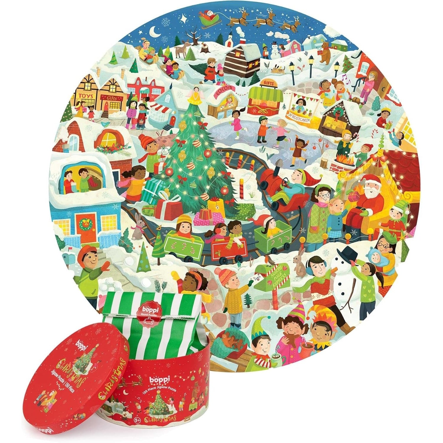 bopster: Christmas Jigsaw Puzzle - 150 Piece Puzzle Board Game Bopster