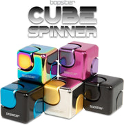 bopster Fidget Cube Spinner - Multicoloured Metallic Toys & Games Bopster