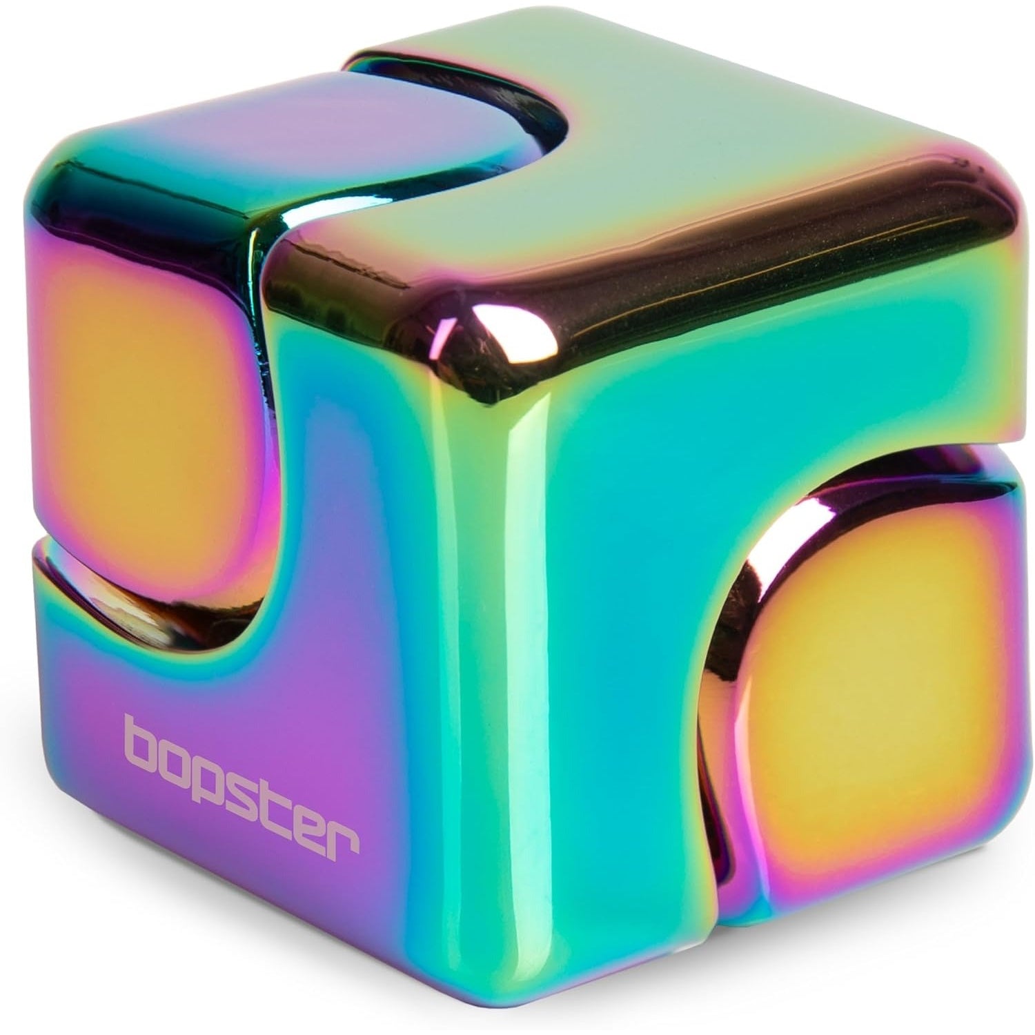 bopster Fidget Cube Spinner - Multicoloured Metallic Toys & Games Bopster