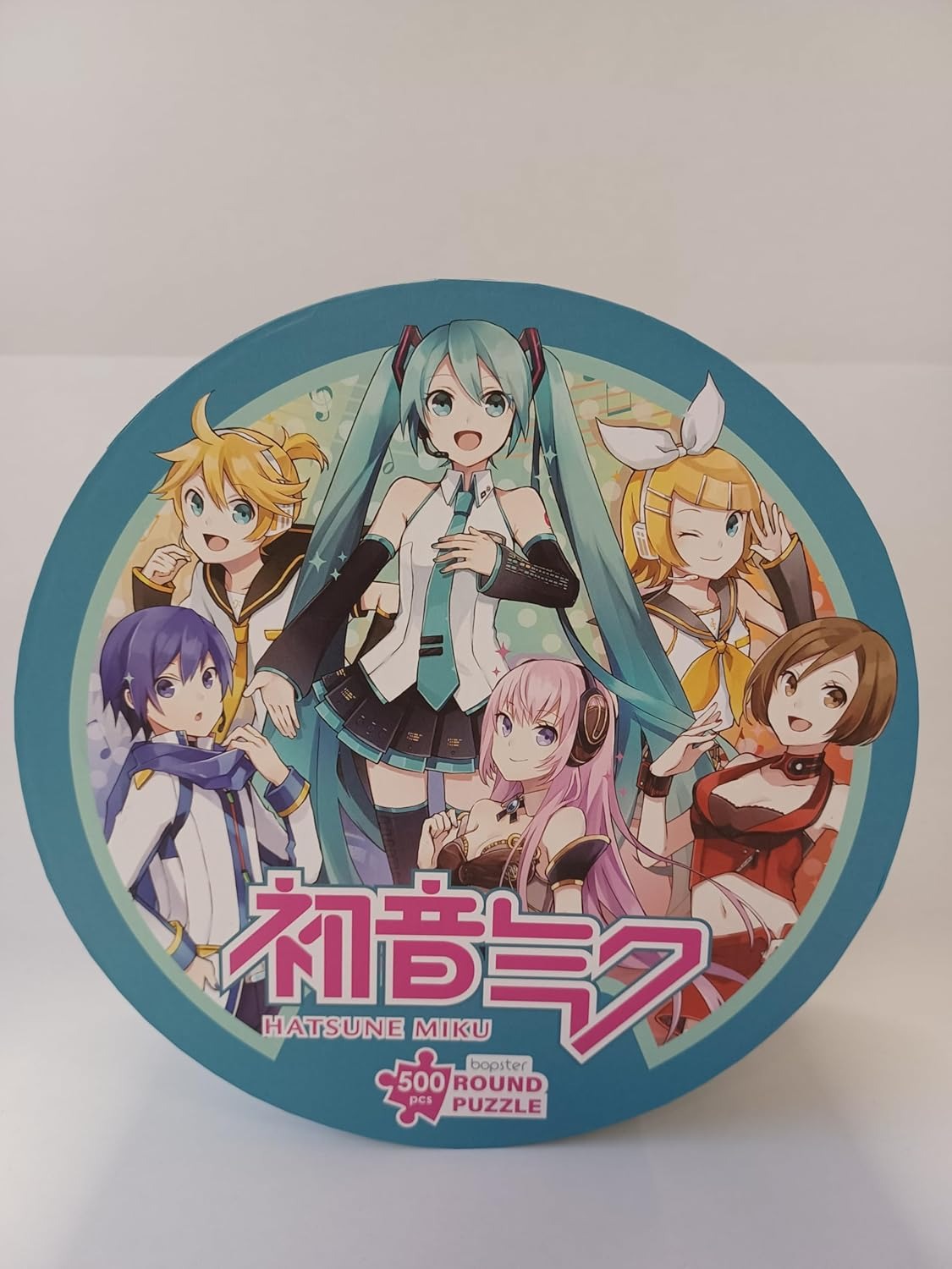 bopster: Hatsune Miku Round Jigsaw Puzzle - 500 Piece Puzzle Board Game Bopster