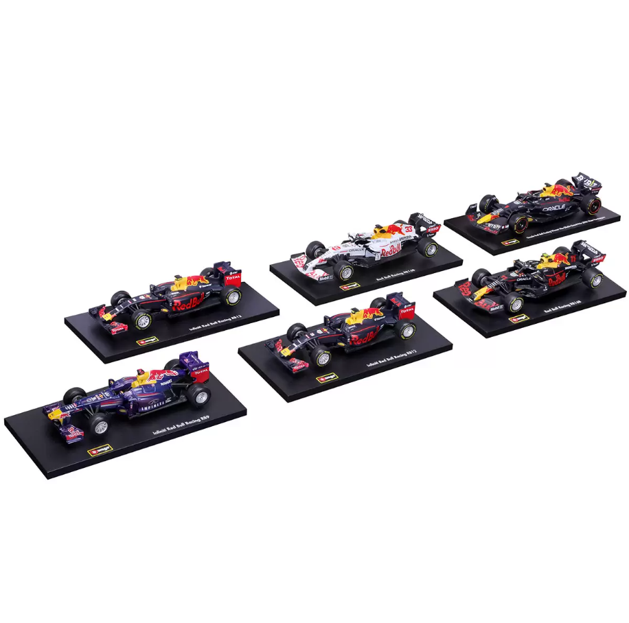 Bburago: Formula 1 Red Bull - Exclusive 1:43 Die Cast 6 Pack Set Toys & Games Burago   