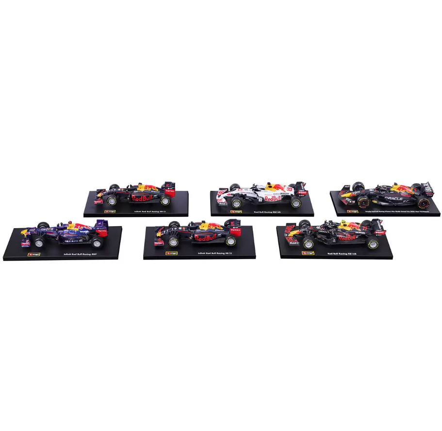 Bburago: Formula 1 Red Bull - Exclusive 1:43 Die Cast 6 Pack Set Toys & Games Burago   