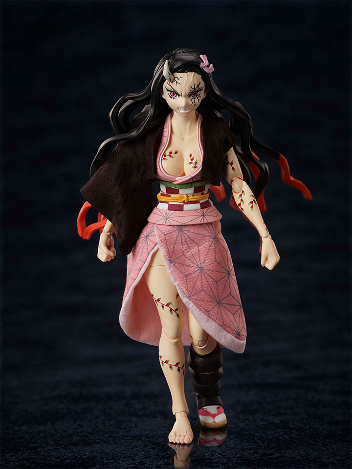 BUZZmod. Demon Slayer: Kimetsu no Yaiba, Nezuko Kamado (Demon Advancing Ver.) 1/12 Scale Action Figure Toys & Games Aniplex of America