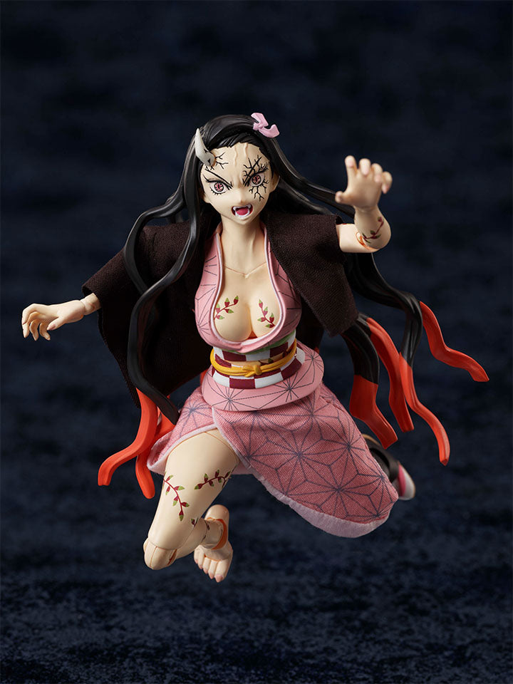 BUZZmod. Demon Slayer: Kimetsu no Yaiba, Nezuko Kamado (Demon Advancing Ver.) 1/12 Scale Action Figure Toys & Games Aniplex of America