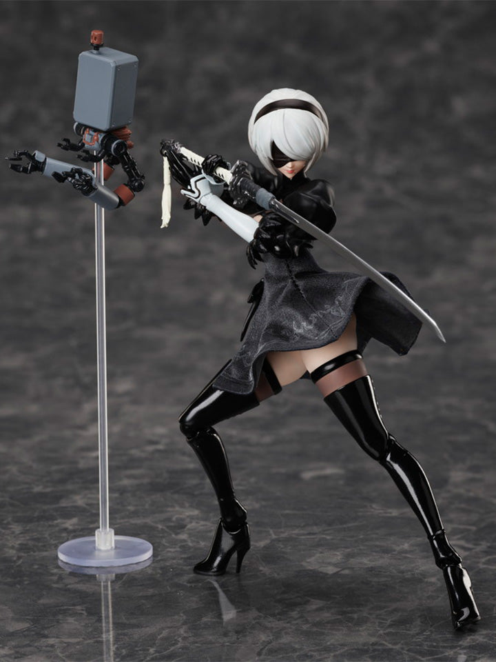 BUZZmod. NieR: Automata, Ver 1.1a 2B 1/12 Scale Action Figure Toys & Games Aniplex of America
