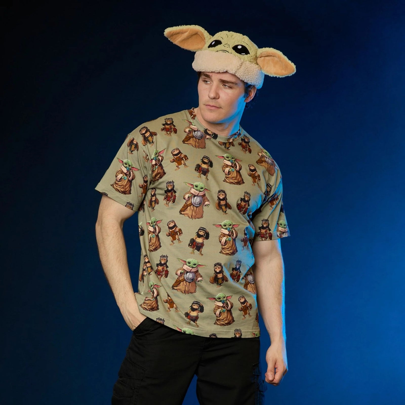 Cakeworthy: Star Wars - Grogu AOP T-Shirt L Clothing and Apparel Cakeworthy