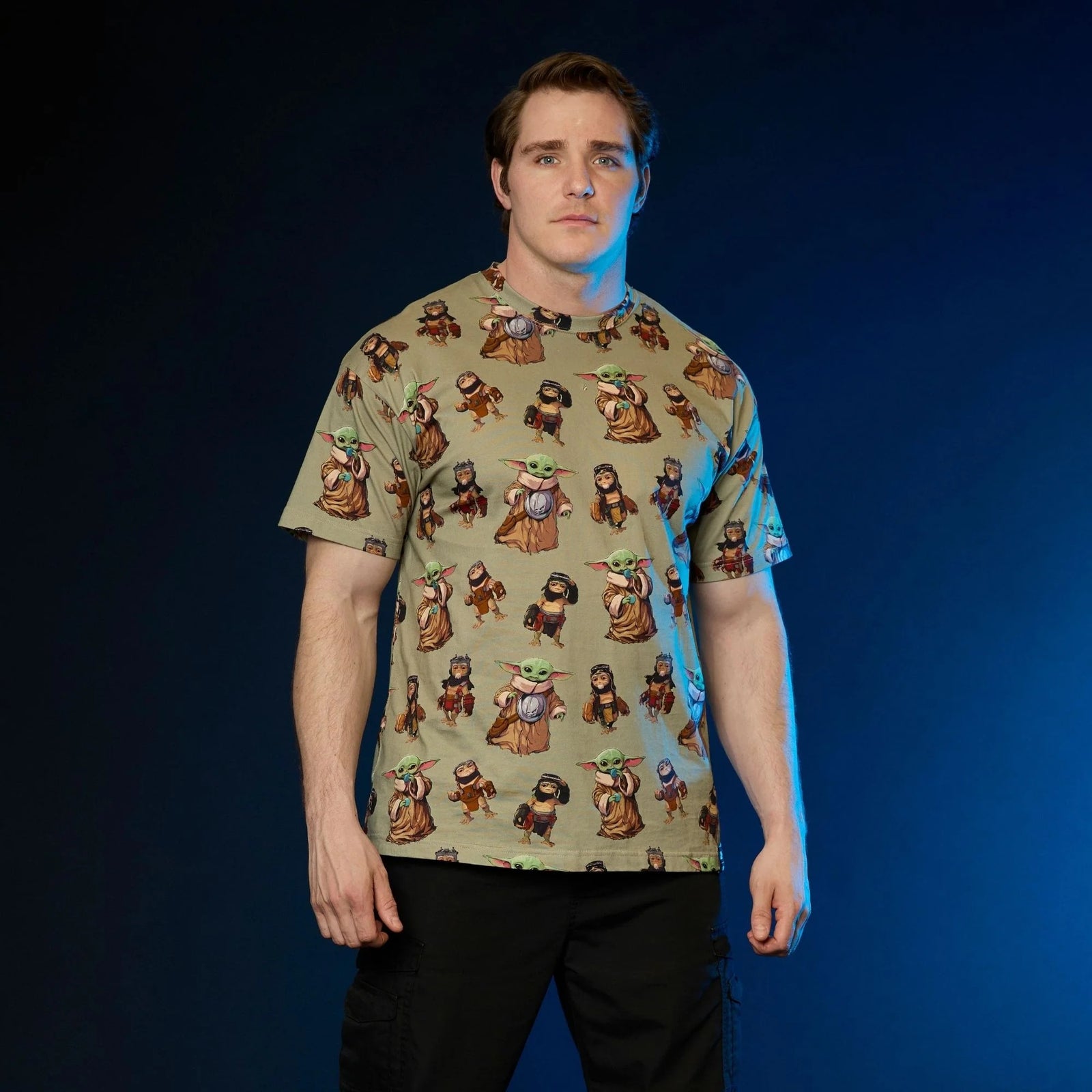Cakeworthy: Star Wars - Grogu AOP T-Shirt M Clothing and Apparel Cakeworthy