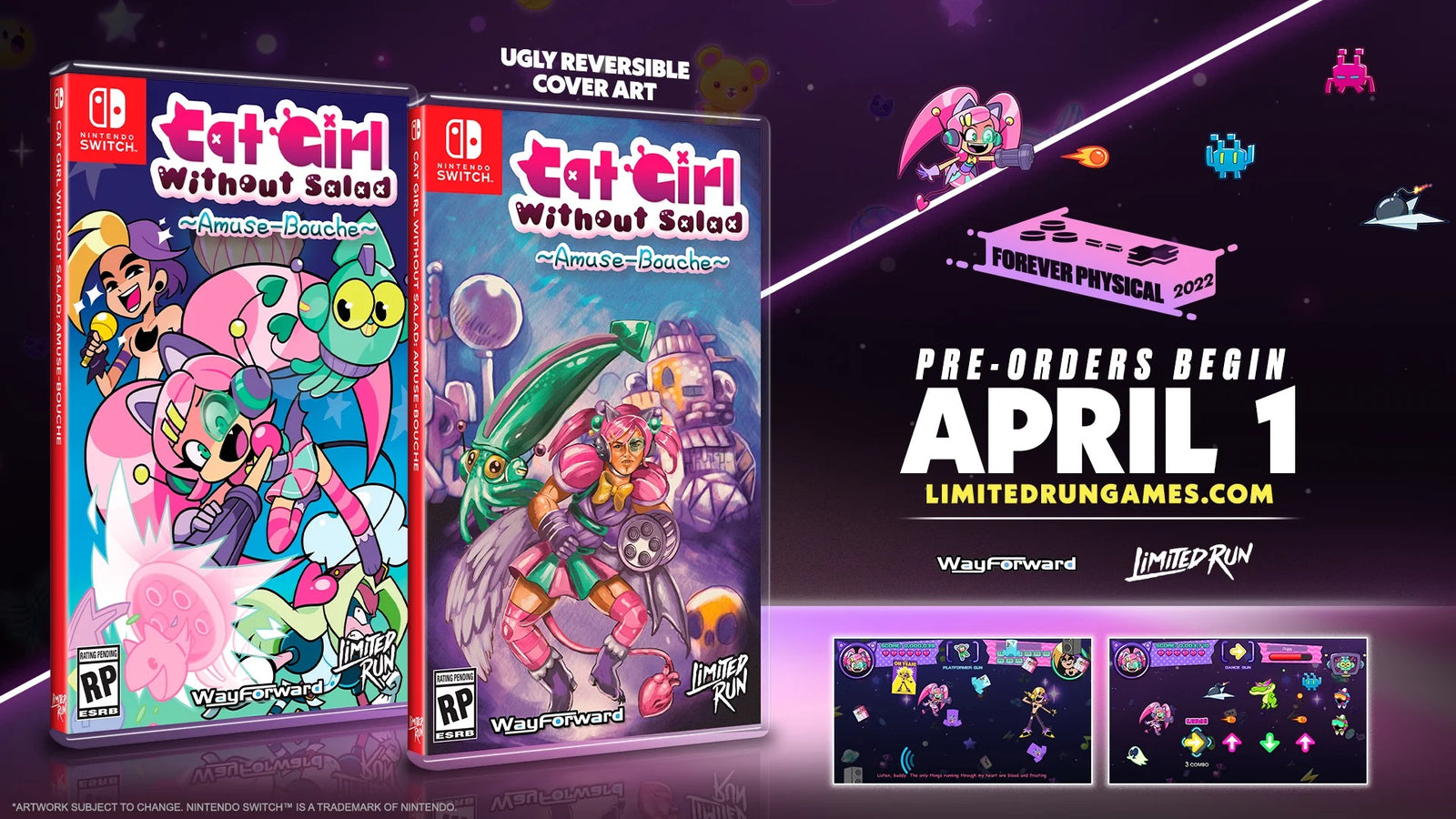 Cat Girl Without Salad: Amuse-Bouche - Limited Run #145 [Nintendo Switch] Nintendo Switch Video Game Limited Run Games   