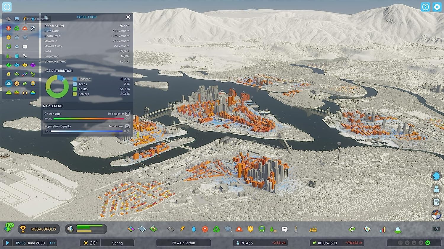 Cities: Skylines II [Xbox Series X] Xbox Series X Video Game Paradox Interactive   