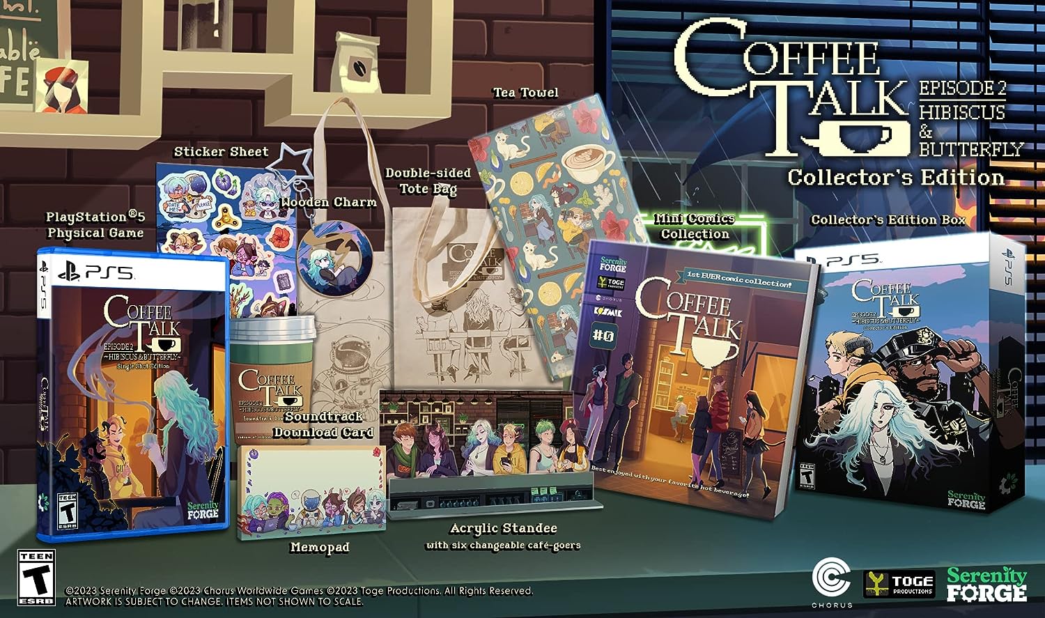 Coffee Talk Episode 2 Hibiscus & Butterfly - Collector's Edition [PlayStation 5] PlayStation 5 Video Game Serenity Forge   