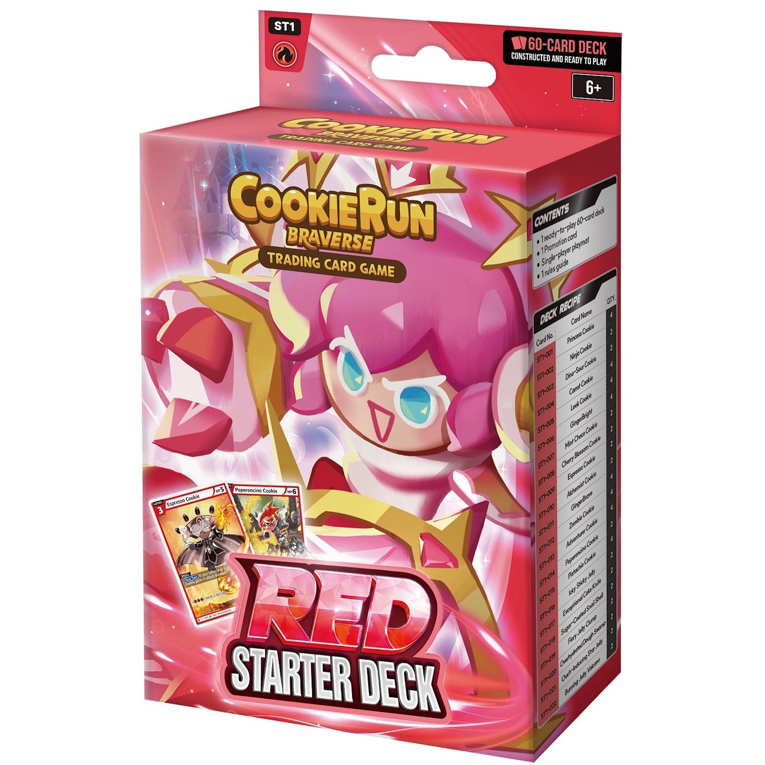 CookieRun Braverse TCG: Brave Beginning 5 Starter Deck Set: Red, Yellow, Green, and Purple Card Game Devsisters