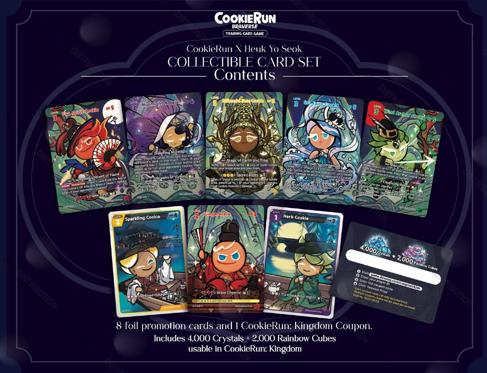 CookieRun Braverse TCG: CookieRun x Heuk Yo Seok Obsidian Collectible Card Set Card Game Devsisters