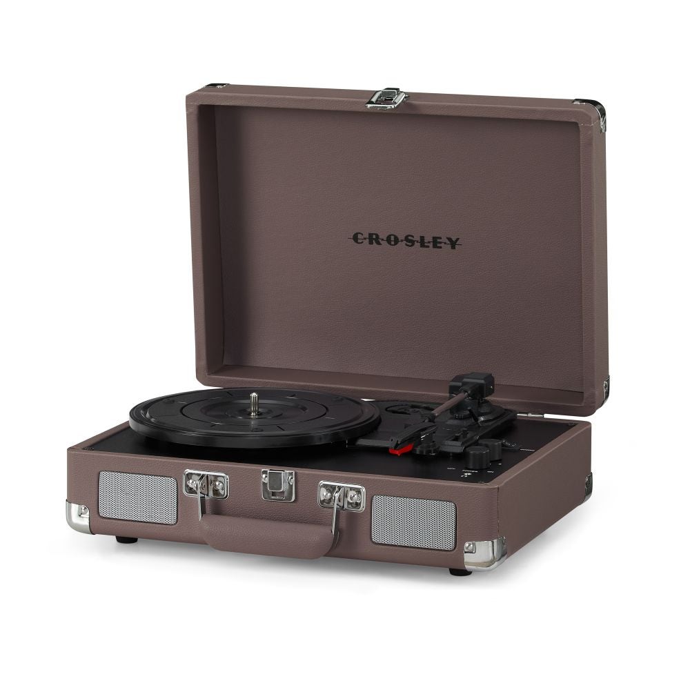 Crosley: Cruiser Plus Vintage 3-Speed Bluetooth in/Out Suitcase Vinyl Record Player Turntable - Ash - CR8005F-PS [Electronics] Electronics Crosley