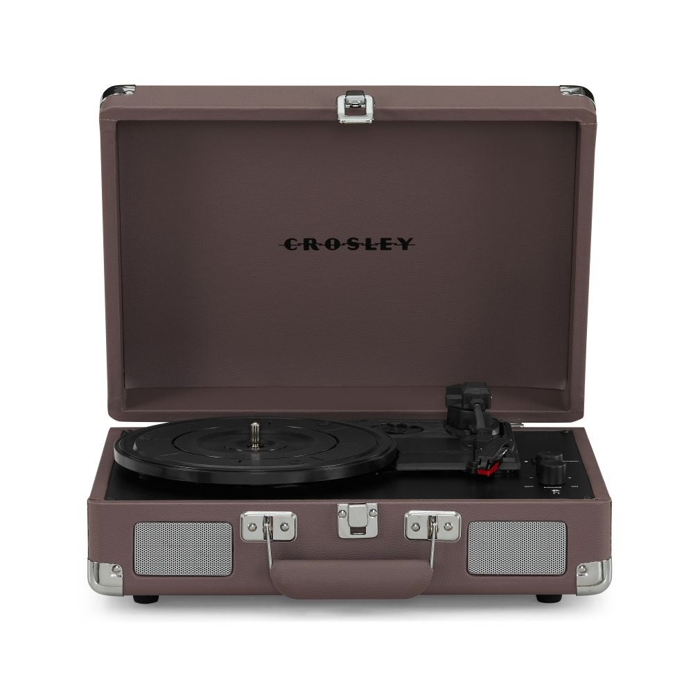 Crosley: Cruiser Plus Vintage 3-Speed Bluetooth in/Out Suitcase Vinyl Record Player Turntable - Ash - CR8005F-PS [Electronics] Electronics Crosley