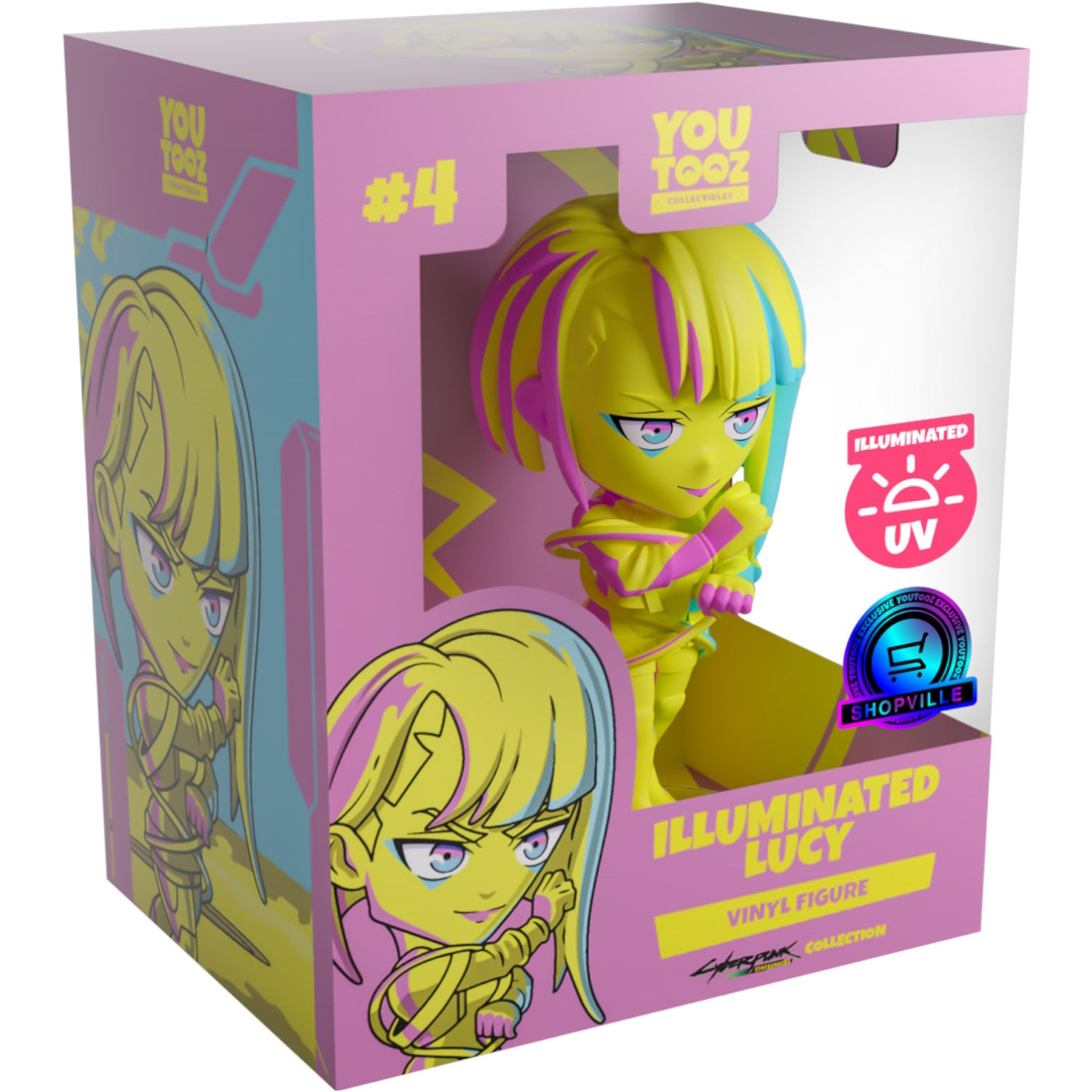 Youtooz x Shopville Exclusive: Cyberpunk Edgerunners Collection - Illuminated Lucy Vinyl Figure #4 [Limited Edition – 500 Made] Toys & Games Youtooz