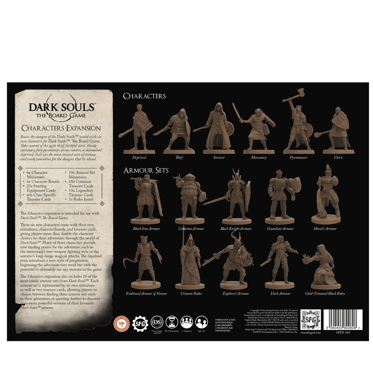 Dark Souls: The Board Game - Characters Expansion [Board Game, 1-4 Players] Board Game Steamforged Games