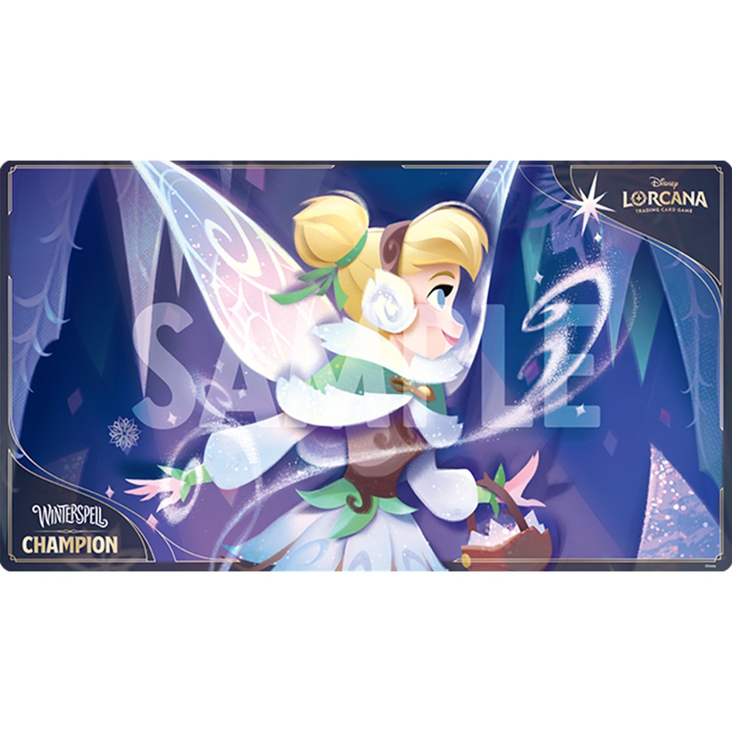 Disney Lorcana TCG: Winterspell Set Championship Playmat - Tinker Bell Card Game Accessories Ravensburger