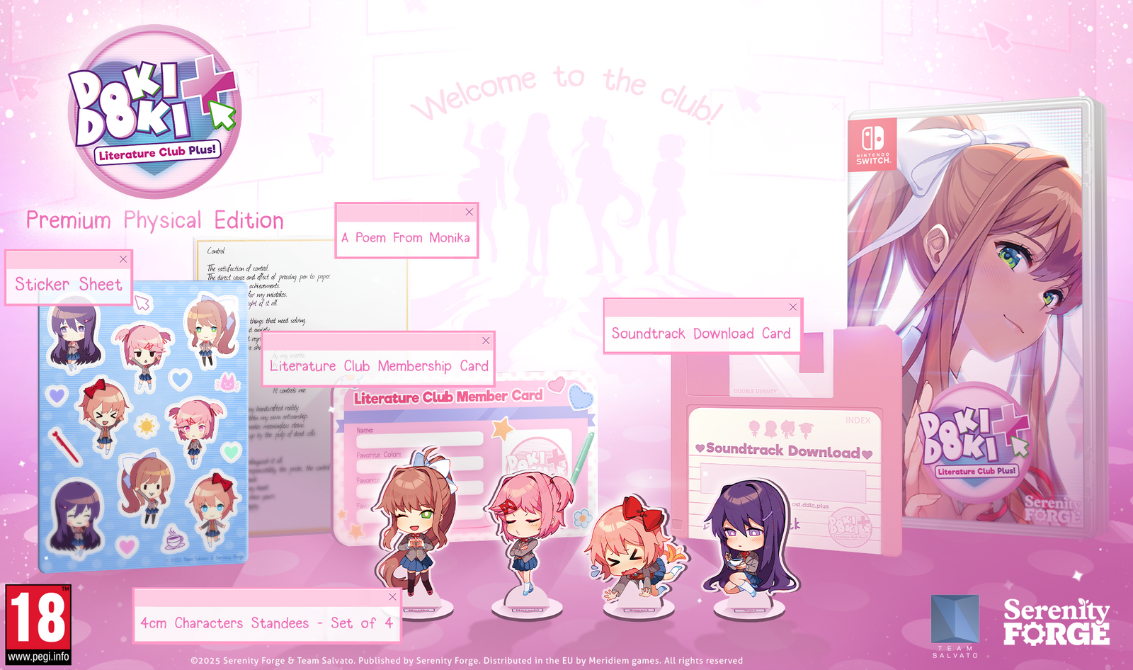 Doki Doki Literature Club Plus [Nintendo Switch] Nintendo Switch Video Game Meridiem Games
