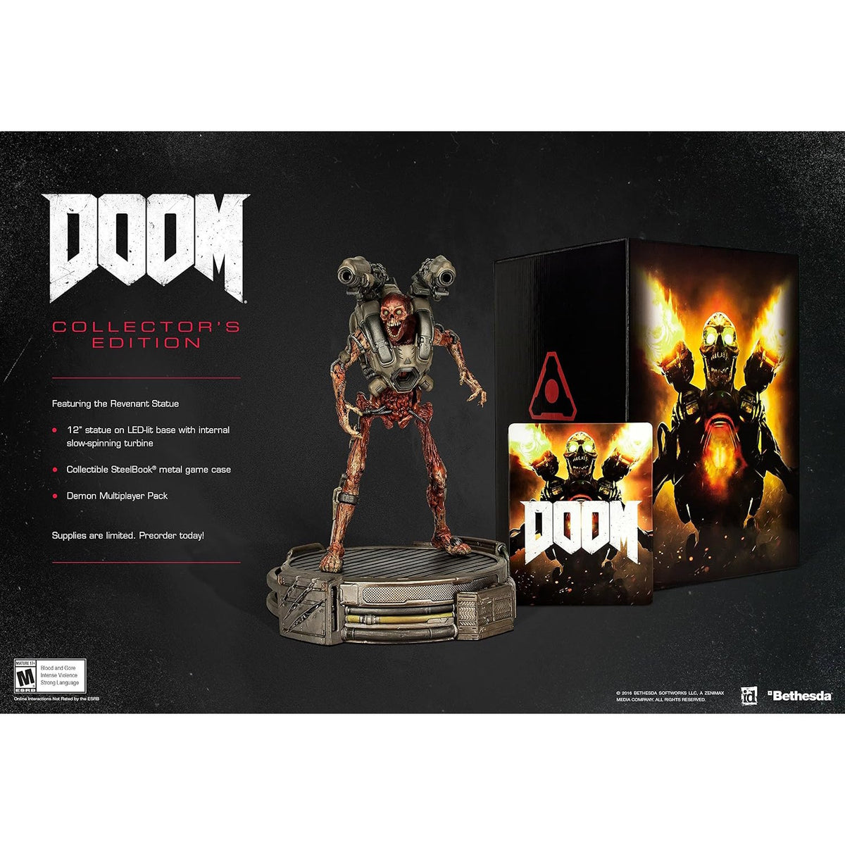 Doom - Collector's Edition [PlayStation 4] PlayStation 4 Video Game Bethesda